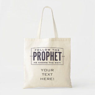 Bolso De Tela Siga al profeta. tote (PERSONALIZAR)