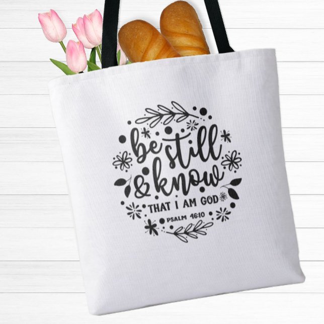 Bolso De Tela Sigan Inspiradores (An inspirational tote bag to remind you that God is with you.)