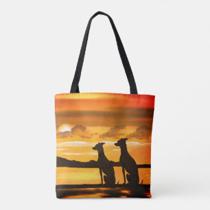 Bolso De Tela Sighthounds - Greyhound Sunrise