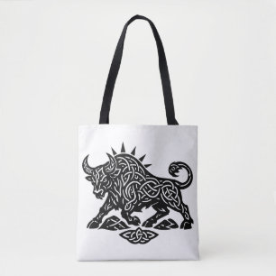 Bolso De Tela Sigilo de Tauro — Tatuaje Zodiacal Terrenal