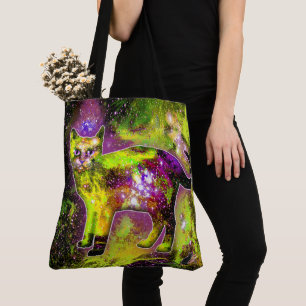 Bolso De Tela Sigma de gato cósmico