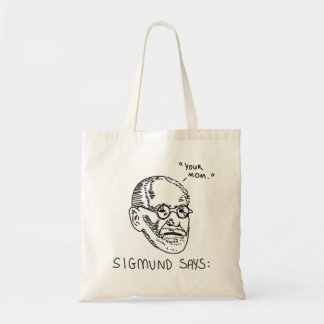 Bolso De Tela Sigmund dice - el negro 1