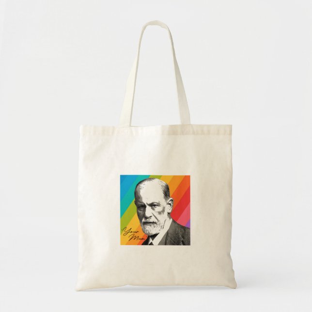 Bolso De Tela Sigmund Freud - Tu Mamá (Frente)