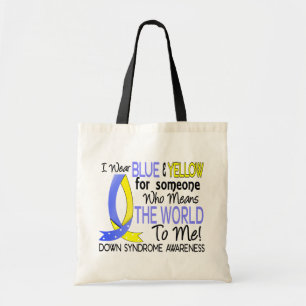Bolso De Tela Significa el mundo a mí Síndrome de Down