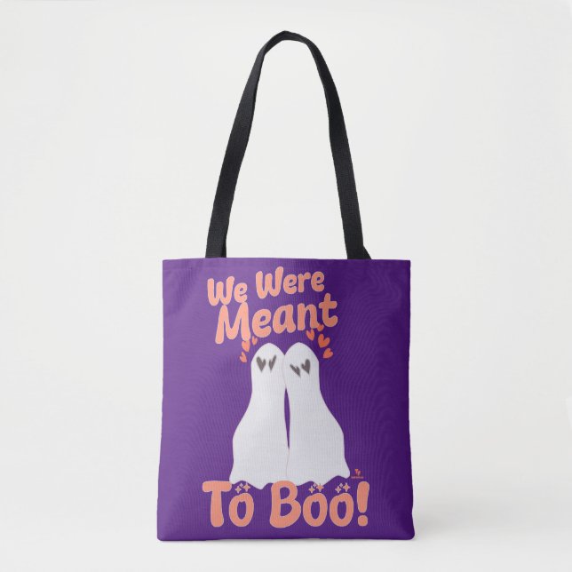 Bolso De Tela Significado para boo Personalizado Halloween Ghost (Anverso)