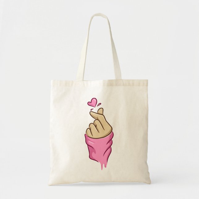 Bolso De Tela Signo de amor coreano (Frente)