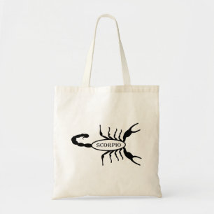 Bolso De Tela Signo de estrella de escorpión negro de Scorpion