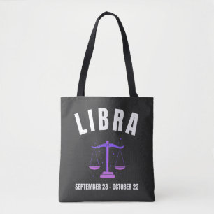 Bolso De Tela Signo de estrella de Libra