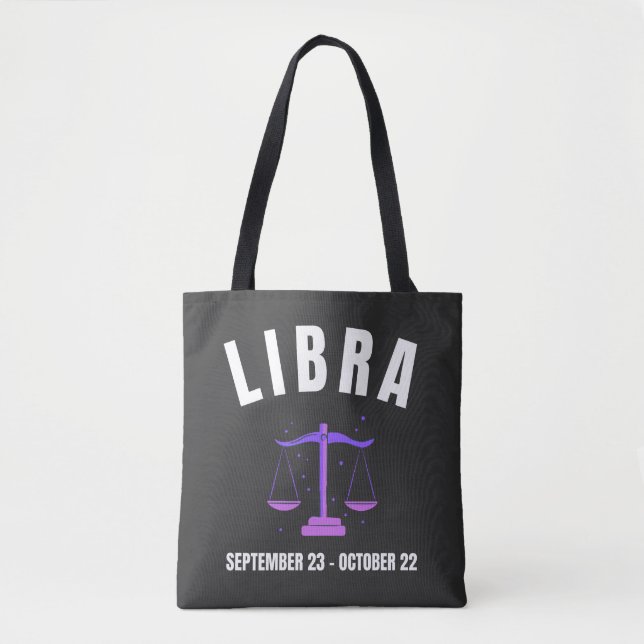 Bolso De Tela Signo de estrella de Libra (Anverso)