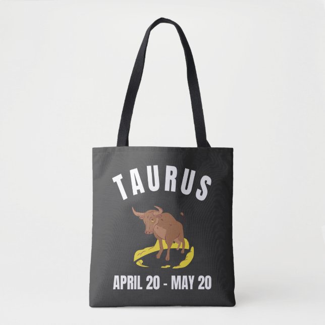 Bolso De Tela Signo de estrella de Taurus (Anverso)