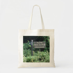 Bolso De Tela Signo de Free Range Children, diversión