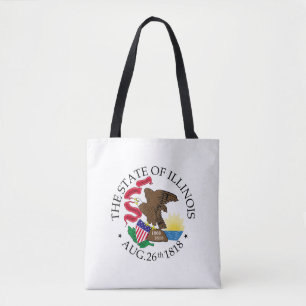 Bolso De Tela Signo de Illinois