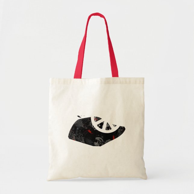 Bolso De Tela Signo de la paz de moda de Singapur con el mapa (Frente)