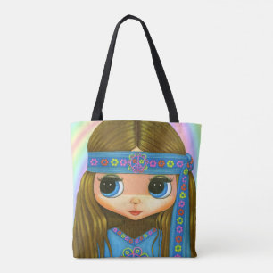 Bolso De Tela Signo de paz de los '70 de los '60's de los '70 de