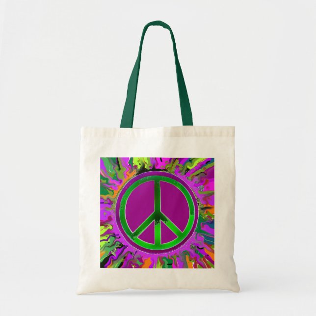 Bolso De Tela Signo de paz de SUPER Groovy (Frente)