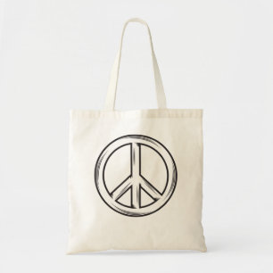 Bolso De Tela Signo de paz Dedos de camiseta de seña de paz cami