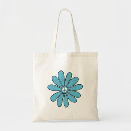 Bolso De Tela Signo de paz del poder de las flores hippie en Aqu
