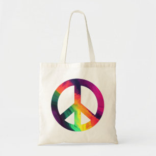 Bolso De Tela Signo de paz hippy Tote Bag