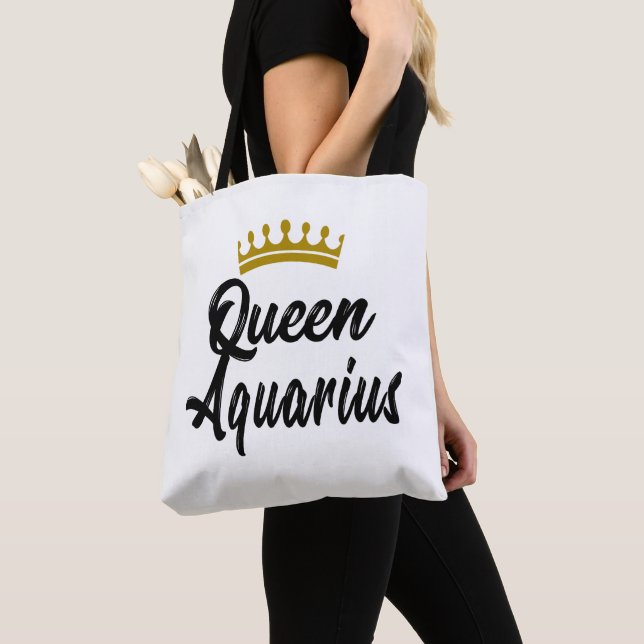 Bolso De Tela Signo estrella del horóscopo Reina Aquarius Zodiac (Detalle)