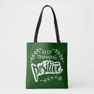 Bolso De Tela Sigue pensando positivamente