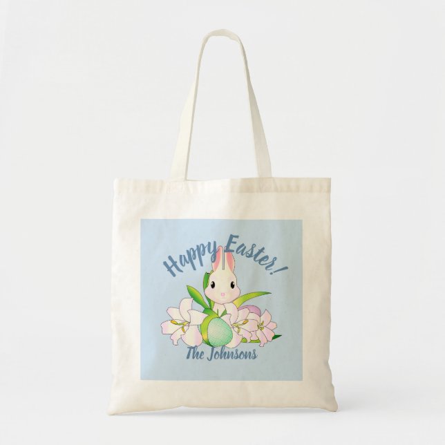 Bolso De Tela Silencio de Pascua y Dulces (Frente)