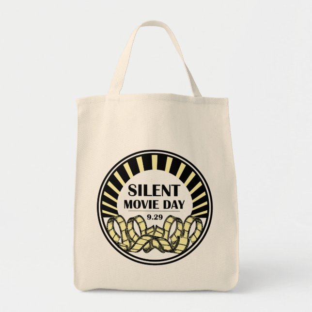 Bolso De Tela Silent Movie Day Tote Bag (Frente)