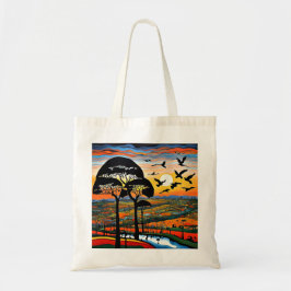Bolso De Tela Silhoueteado al atardecer 4