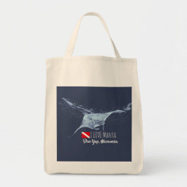 Bolso De Tela Silhouette de manta ray