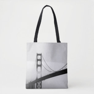 BOLSO DE TELA SILHOUETTE DE PUENTE CUBIERTO POR MIST