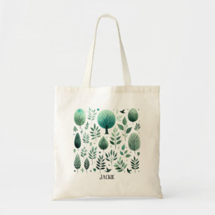Bolso De Tela Silhouettes de la Naturaleza: Día