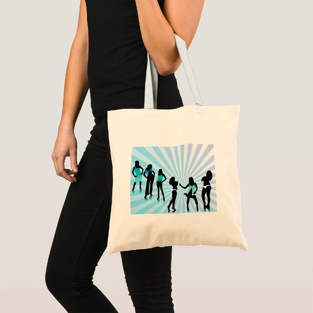 Bolso De Tela Silhouettes femeninas Tote Bag (Subido por el creador)