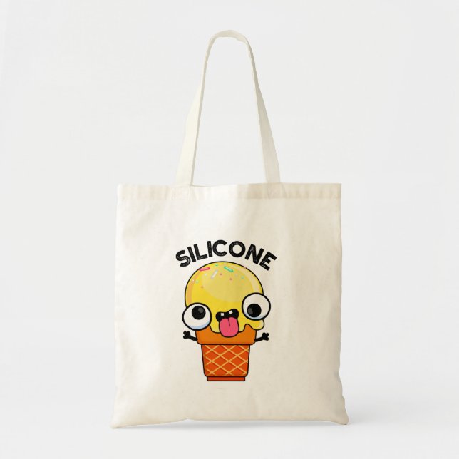 Bolso De Tela Silicone Funny Ice Cream Cone Pun (Frente)