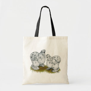 Bolso De Tela Silkie Bantam Splash Chickens