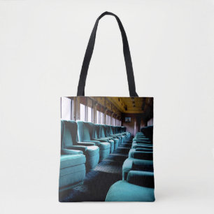 Bolso De Tela Sillas azul turquesa