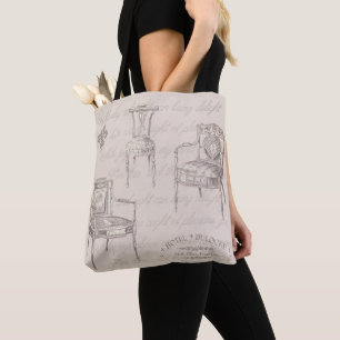 Bolso De Tela Sillas de Dulocke