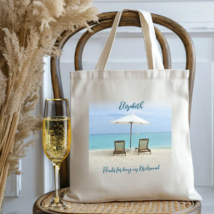 Bolso De Tela Sillas de playa Gracias Maleta de mensajes de dama