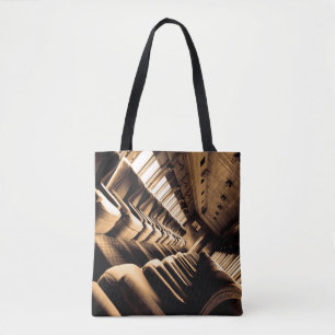 Bolso De Tela Sillas de Sepia