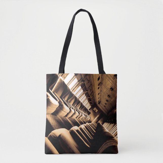 Bolso De Tela Sillas de Sepia (Anverso)