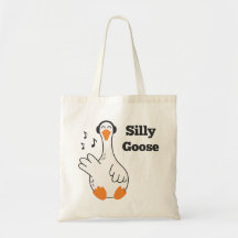 Silly Goose Wearing Headphones – Cute Funny Goose