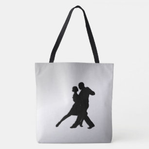 Bolso De Tela Silueta de bailarines de tango 2