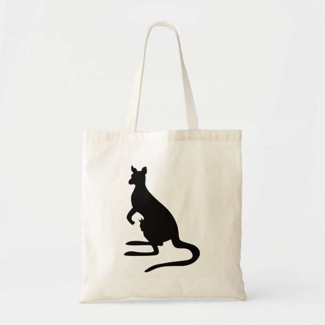 Bolso De Tela Silueta de canguro (Frente)