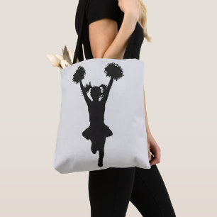 Bolso De Tela Silueta de chica porrista