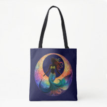 Silueta de diosa lunar sirena | Playa de mar profu