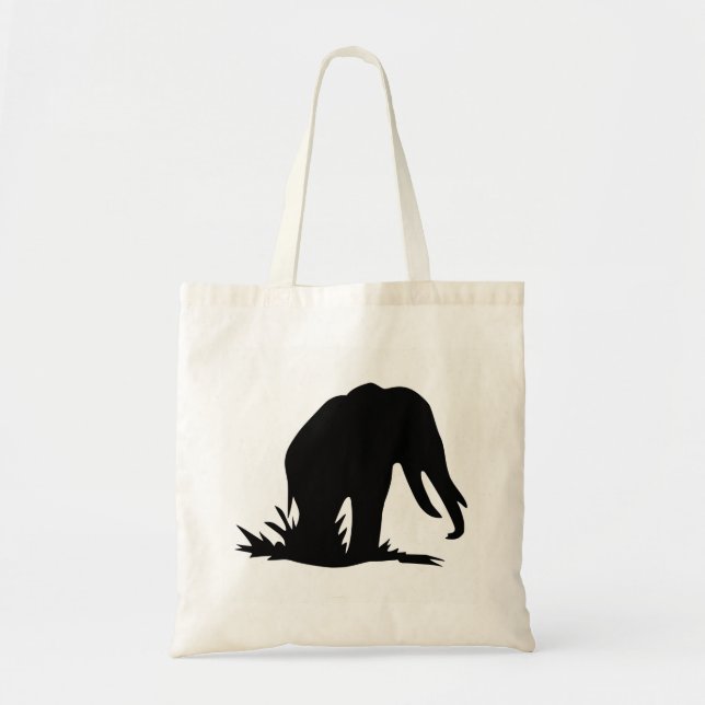 Bolso De Tela Silueta de elefante (Frente)