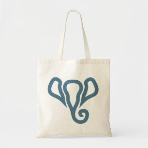 Bolso De Tela Silueta de elefante simple
