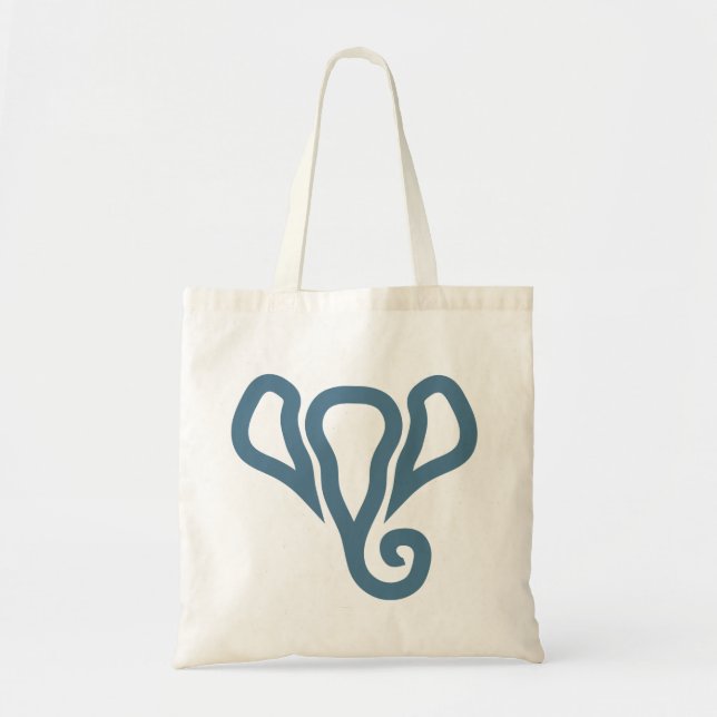 Bolso De Tela Silueta de elefante simple (Frente)