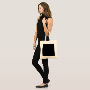 Bolso De Tela Silueta de gato negro minimalista