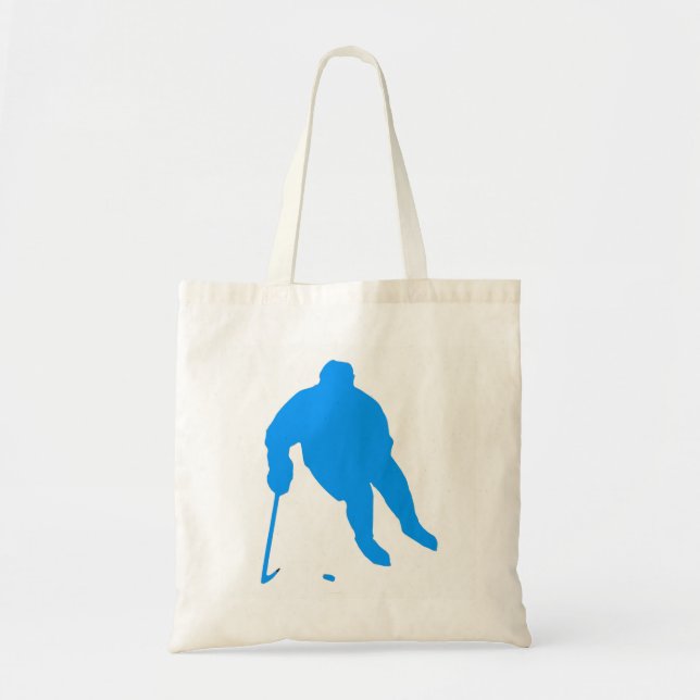 Bolso De Tela Silueta de Hockey (Frente)