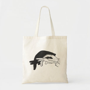 Bolso De Tela Silueta de mano de oso hormiguero