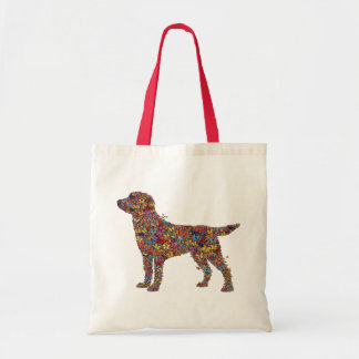 Bolso De Tela Silueta de Mariposa Labrador Retriever | Perra Mam
